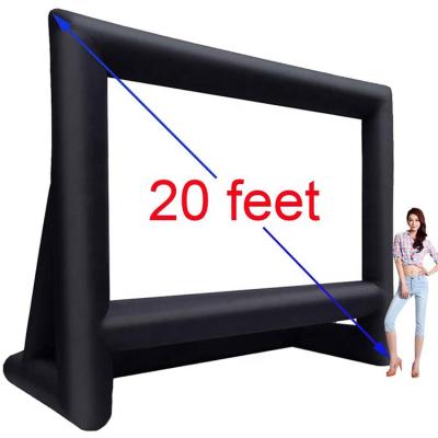 China Oxford Cloth Good Price 20 Feet Inflatable Movie Theater Screens Inflatable Cinema For Sale for sale