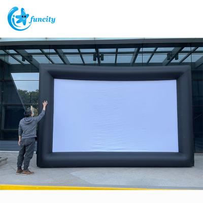 China 600D PVC Inflatable Movie Screen / 14/16ft/18ft Nylon Custom Outdoor Inflatable Movie Theater Equipment Screen for sale