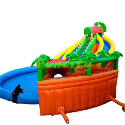 China Amusement water park for use 12m diameter commercial size inflatable amusement park items for Thailand customer order water park for sale