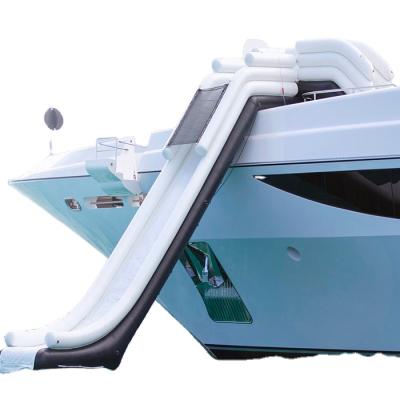 China 2020 Hot-selling PVC inflatable floating water slide for yacht for sale