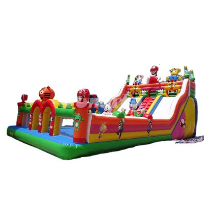 China Mario Theme Inflatable Amusement Park, Kids Onstacle Inflatable Course for sale