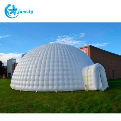 China Outdoor inflatable dome party inflatable dome party inflatable igloo event snow globe tents PVC material+ 0.9mm PVC tarpaulin for sale