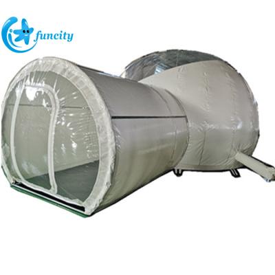 China Party Customized Transparent Inflatable Dome Bubble Tent , Inflatable Clear Bubble Tent for sale