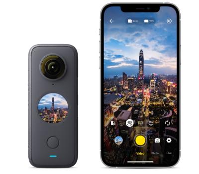 Китай Insta360 ONE X2 FlowState Stabilization Action Camera 5.7K 30fps LCD Panoramic Touch Screen 10m Body Waterproof HDR APP Editing < 50