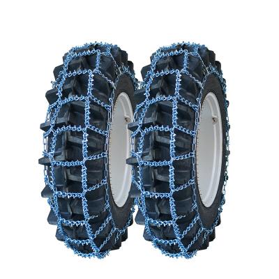 China BOHU non-slip alloy 16.9-30 steel snow wheel chains cultivate tractor tire protection chain tractor logging snow chain for sale