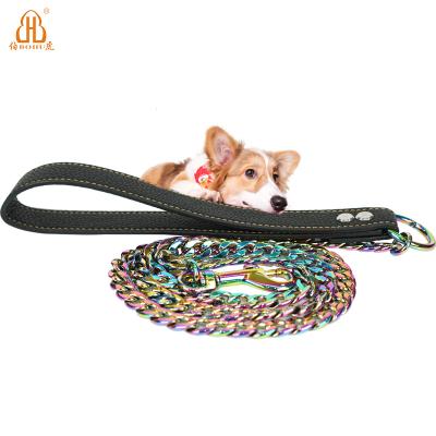 China BOHU Quick Release Dog Leash Set Cuban Dog Chains Luxury Dog Leash for sale