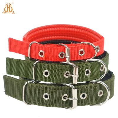 China BOHU Quick Release Dog Training Collar Dog Collar Metal Buckle Personalized Adjustable Dog Collar for sale