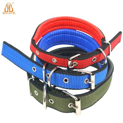 China Quick Release BOHU Adjustable Pet Collars Dog Collar Metal Buckle Dog Collar Set for sale