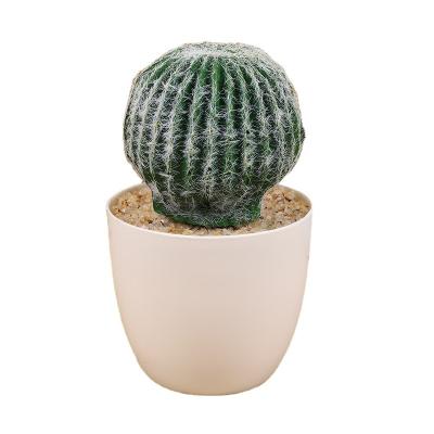 China High Simulation PU Plant Decorative Succulents Bonsai Plant Pot Artificial Succulent Ceramic Desktop Decorative Small Car for sale