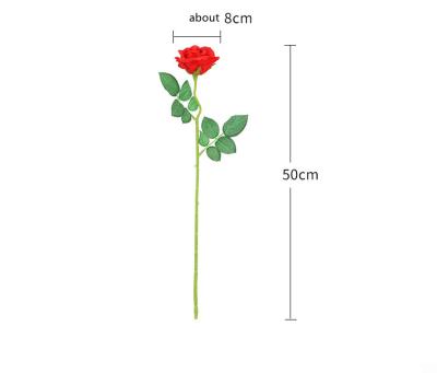 China Hot Selling High Simulation Rose Silk Flower - Handmade Rose Artificial Flowers for Home Decoration for sale