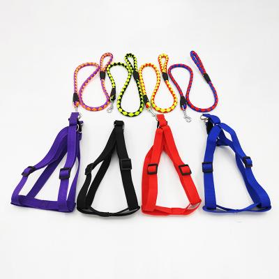 China Popular Nylon Braided Dog Rope Chest Strap Reflective Dog Chest Strap for sale