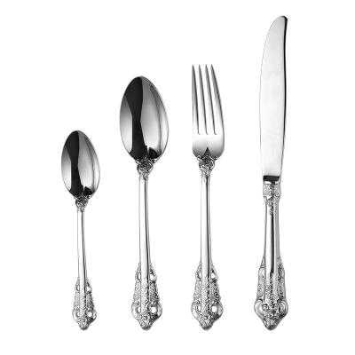 China Viable Stainless Steel Cutlery Set Western Dinnerware Set Stainless Steel Spoon Fork Knife and Chopsticks Kit for sale