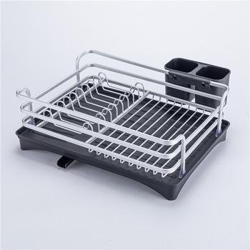 China Durable Aluminum Rustproof Dish Drying Rack, Metal Kitchen Organizer, Metal Kitchen Storage for sale