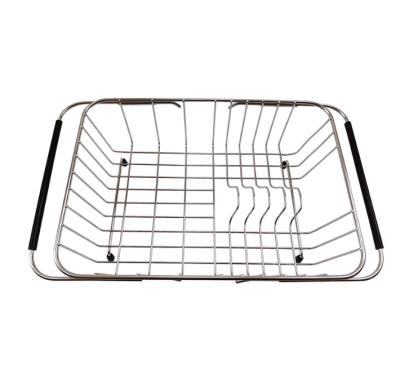 China Stocked Kitchen Tools Stainless Steel Sink Basket Bucket Strainer Steel Sink Colander for sale