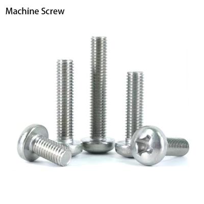 China Blue Pan Head Phillips Pan Head M2 M3 M4 M5 M6 M7 M8 M10 Zinc Machine Screw Head Stainless Steel for sale