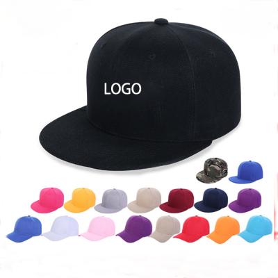 China Wholesale Cotton Brim Baseball Cap Designer Custom Embroidery Baseball Hip Hop Flat Hats COMMON for sale