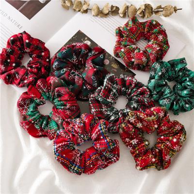 China Wholesale Multicolor Parasol Christmas Series Hair Accessories Christmas Ring Women Hair for sale