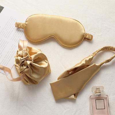 China Popular Wholesale Hair Accessories Set Hairband Headband Solid Color Hair Band Storage Silk Bags for sale