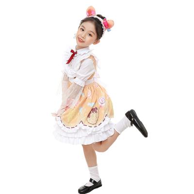 China Anti-wrinkle candy girl casual dress girls princess Kids Wear Dress fashion children pajamas dress for sale