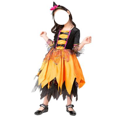 China Anti-Wrinkle Cosplay Costume Children Kids Carnival Halloween Princess Dress Encanto Madrigal Fancy Dress for sale