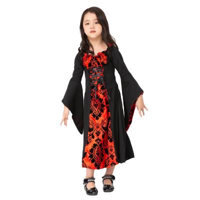 China Anti-wrinkle wholesale children's clothing costumes for girls party wedding girl dress design Halloween dress for sale