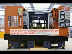 High efficiency low consumption Four Station Rotary Table Special Boring Milling Machine