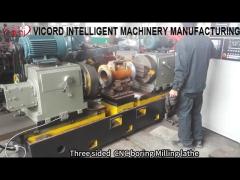 3 side CNC boring lathe for pipe fittings