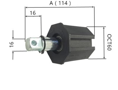 China At both ends of high quality plastic tube end cap for roller shutters for sale