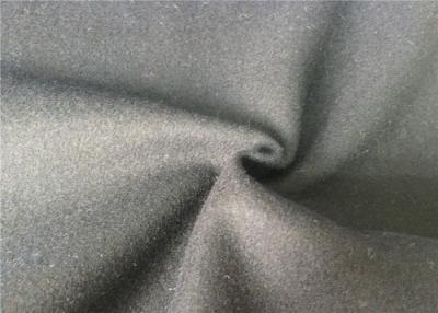 China Skin Friendly Soft Melton Wool Fabric For Garment , Wool Coating Fabric for sale