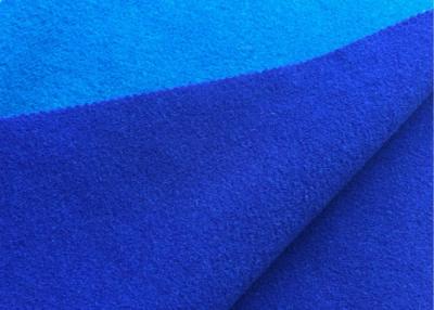 China Attractive Wool Velour Fabric Blue Sapphire Color For Women'S / Men'S Coat for sale