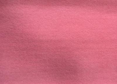 China Anti Pilling Double Faced Wool Fabric For Autumn Skin Friendly Pink Color for sale