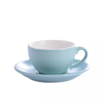 China Viable Wholesale Porcelain Espresso Coffee Cup / Stoneware Coffee / Tea Cup And Saucer Sets Cheap for sale