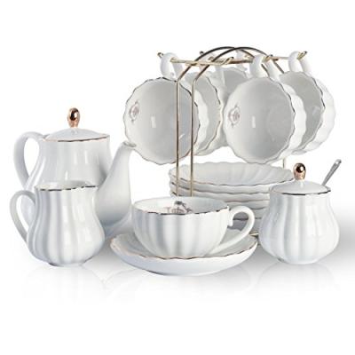 China China Manufacturer Viable White Elegant Cheap Cup Classic Coffee And Tea Set for sale