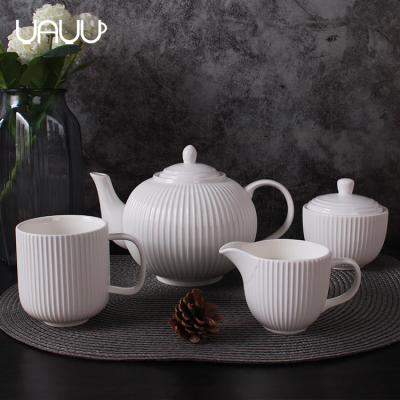 China European Coffee Tea Set 17pcs Viable Porcelain Cups Afternoon With Tray for sale