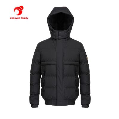 China QUICK DRY Outdoor Windbreaker Padded Striper Jacket Men's Fluffy Hooded Jackets Men Winter Coats for sale