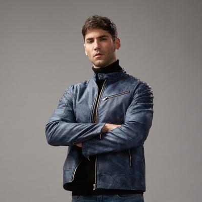 China High Quality Winter Breathable Leather Jacket Waterproof Windproof Men's Jacket for sale