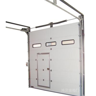 China Heat Insulation Hongfa Automatic Industrial Overhead Garage Door for sale