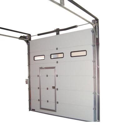 China Windproof Automatic Overhead Screen Garage Door for sale