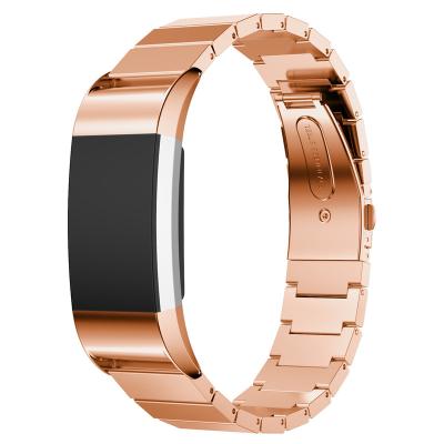 China Fanshion Stainless Steel Watch Band For Fitbit Charge 2 Metal Strap Watch Strap Smart Watch Wristband Accessory for sale