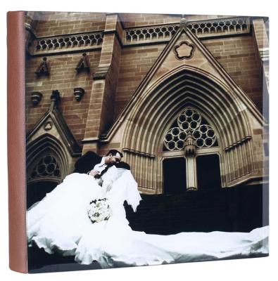 China Eco - Friendly Hand Made Flush Glass Cover Mount Photo Album Print For Photographer for sale