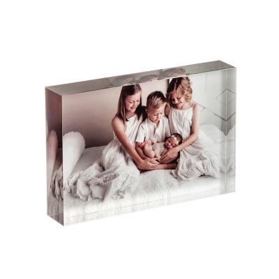 China Custom acrylic photo print acrylic block, custom photo acrylic cubes for photography for sale