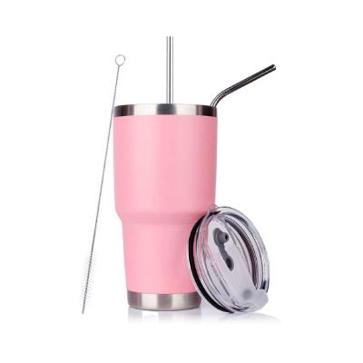 China Stocked Insulated 30oz Stainless Steel Powder Coated Tumbler for sale