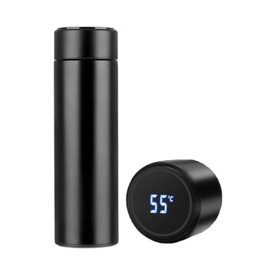 China Sustainable Smart Smart Water Bottle Vacuum Flask Temperature Display Cup With LED Touch Screen for sale