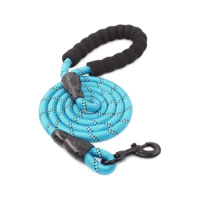 China Reflective Wholesale Custom Dog Leash Gradient Color Hand-dyed Woven Cotton Tope Leash Dog for sale