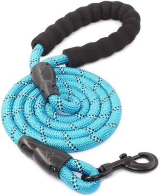 China Large Reflective Strong Nylon Braided Rope Climbing Dog Leash for sale