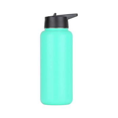 China New Design RTS 32oz Vacuum Flask Stainless Steel Water Flask Viable Vacuum Bottle With New Straw Lid Handle for sale