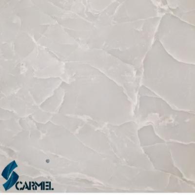 China Modern High Quality Cary Ice Jade Stone Slabs Pure White Marble Stone For TV Background Feature Wall for sale