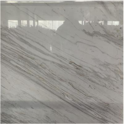 China Wholesale Modern High Quality Polished Large Size Indoor Volakas Marble For Bathroom Wall for sale