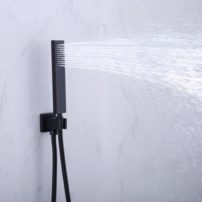 China Without Shower Head Luxury New Pressure Slide Bar Hotel Mountain Rain Amplifying Shower Set For Bathroom for sale