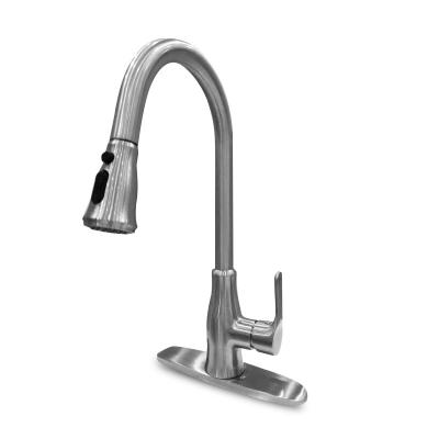 China Sense Faucets Pull Out 304 Stainless Steel Hot And Cold Water Kitchen Faucets for sale